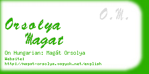 orsolya magat business card